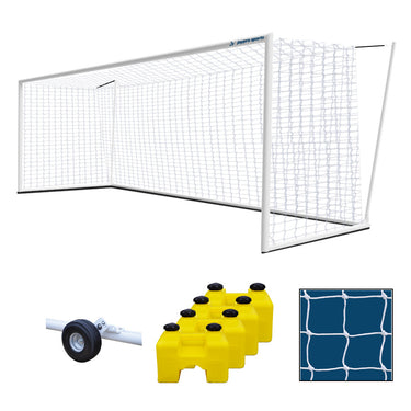 Soccer Goals - Nova World Cup Goal Package (8 ft.H x 24 ft.W x 7 ft.B x 8 ft.D) - NFHS, NCAA, FIFA Compliant